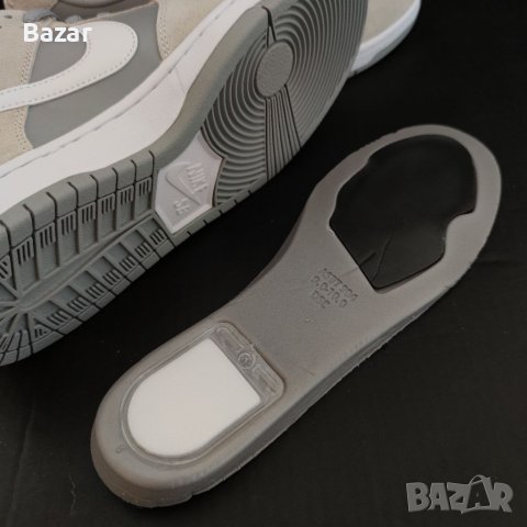 Nike SB Dunk Summit White Grey Wolf Сиви Маратонки Обувки Размер 43 Номер 27.5см Стелка Оригинални , снимка 13 - Други - 40508503