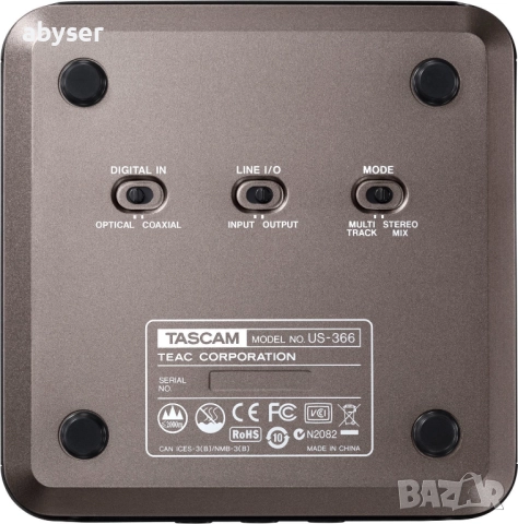 USB aудио интерфейс TASCAM US-366, снимка 4 - Други - 52217195