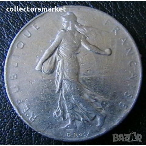 1 франк 1974, Франция, снимка 2 - Нумизматика и бонистика - 28436770