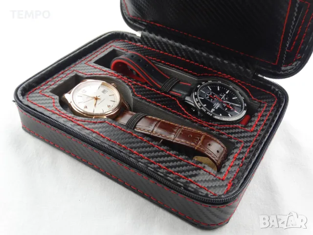 КОЖЕН КАЛЪФ за 4 ЧАСОВНИКА- КАРБОН + ПОДАРЪК, снимка 7 - Други - 48200957