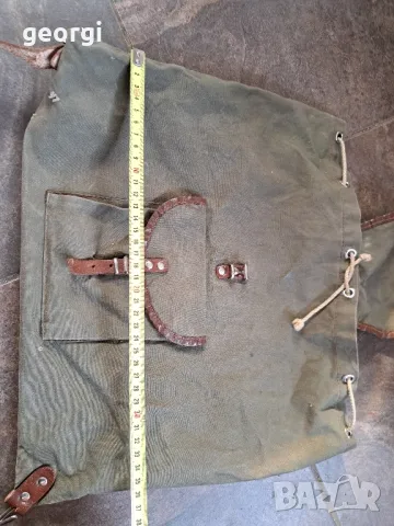 ретро малка брезентова туристическа раница 22/5, снимка 6 - Раници - 49234931