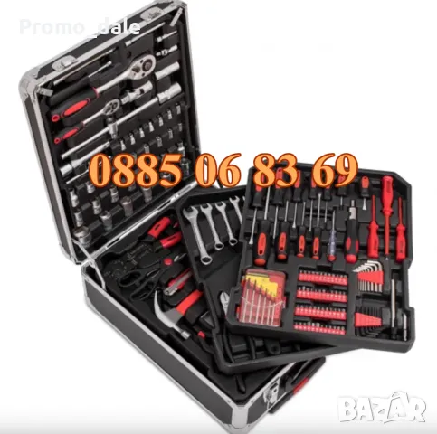 Куфар с инструменти 499 части, куфар с ръчни инструменти 499 части, снимка 2 - Куфари с инструменти - 47458231