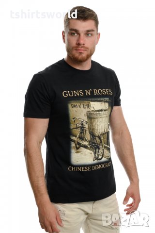Нова мъжка тениска с дигитален печат на музикалната група GUNS'N ROSES - Chinese Democracy, снимка 7 - Тениски - 37699614
