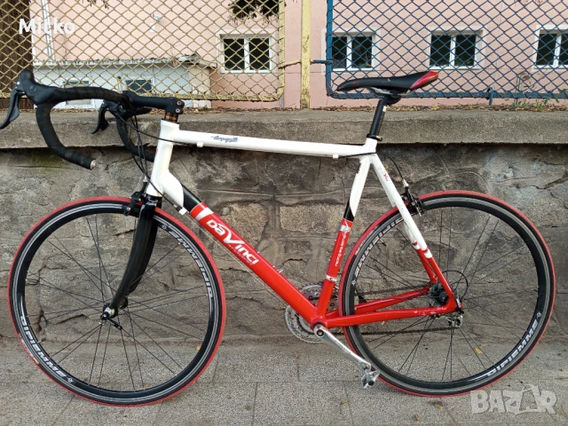 28 цола алуминиев велосипед с 24 скорости палцови команди усилени капли карбонова вилка като нов , снимка 2 - Велосипеди - 50740956