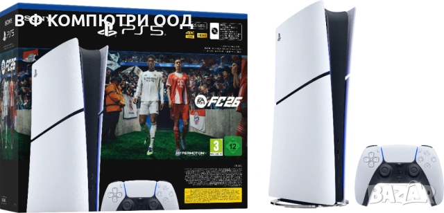 Конзола PlayStation 5 (Slim) - Digital Edition + FC26, снимка 2 - PlayStation конзоли - 53140794