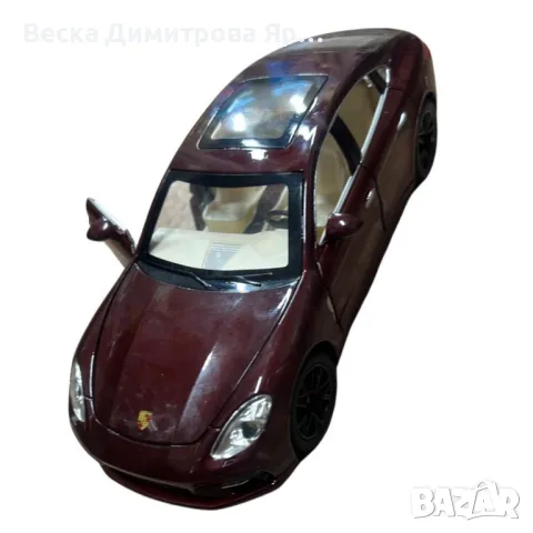 Метална количка 1:24 с реалистични светлини, звуци и дим, снимка 8 - Коли, камиони, мотори, писти - 49321370