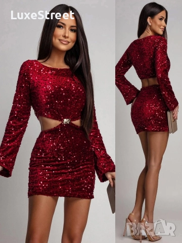 Дамски Рокли с Пайети 🤍, снимка 2 - Рокли - 52565531