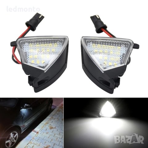 Лед Светлини под огледалото за VW Голф 5, Пасат б5,5, Passat b6, Sharan, снимка 3 - Части - 43990282