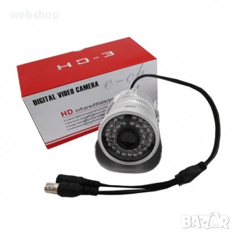 Дигитална видео камера, E-CH, HD, С кабел, Сива, снимка 2 - HD камери - 39310494