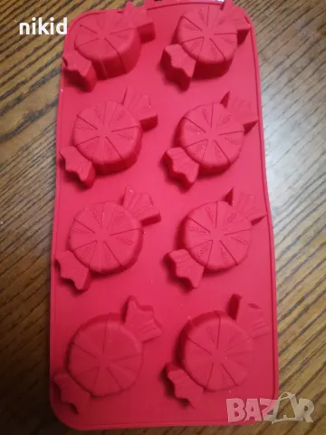 6 бонбона бонбони бонбон силиконов молд форма фондан шоколад гипс декор 