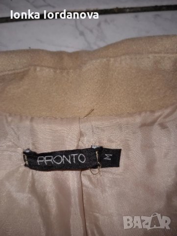 Италианско палто-кашмир, размер М, снимка 3 - Рокли - 47490227