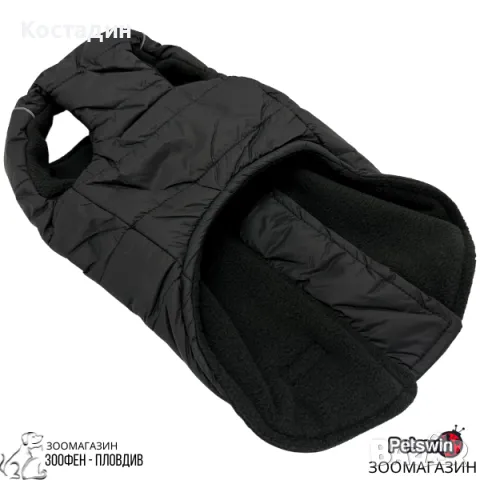 Пухкава Жилетка/Яке - за Куче - с Поларена Подплата- XS, S, M, L, XL- Черна разцветка- Pet-Interest, снимка 2 - За кучета - 27948149