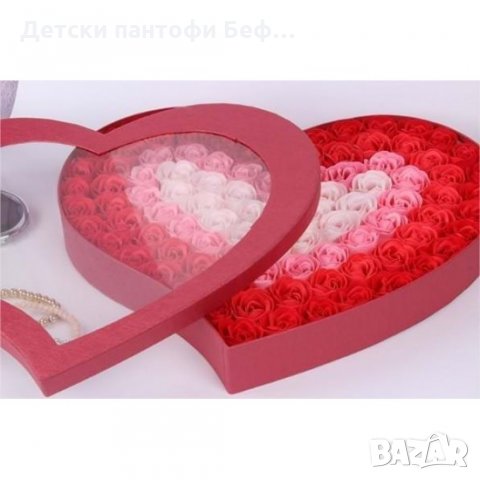 Сърце от рози 40 см / 36 см Червено , Розово , снимка 6 - Изкуствени цветя - 28034929