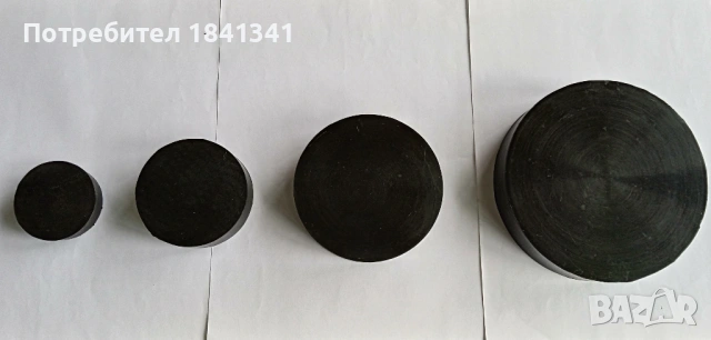 Кръгли плътни гумени тампони универсални