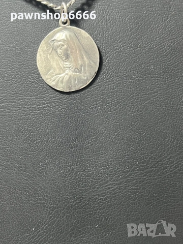 Сребърна висулка 925 проба -  БОГОРОДИЦА, снимка 4 - Колиета, медальони, синджири - 53441800