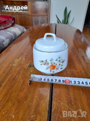 Стара порцеланова захарница #5, снимка 6 - Други ценни предмети - 32536555