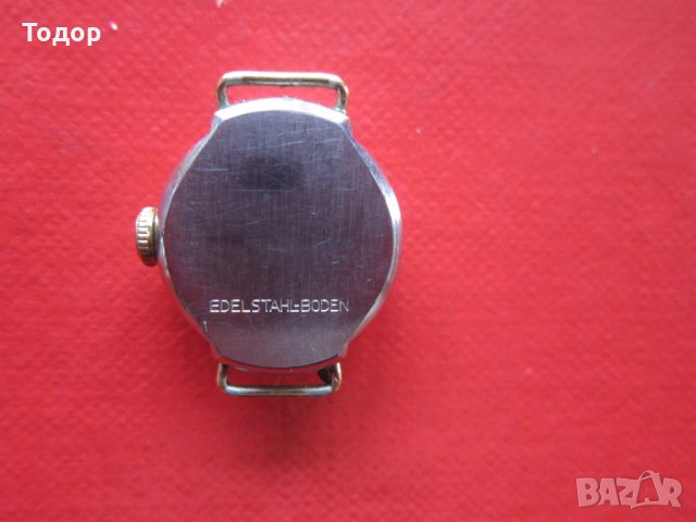 Позлатен часовник Пратина , снимка 3 - Дамски - 33100769