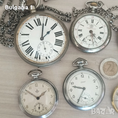 Швейцарски механични джобни часовници/Швейцарски механичен джобен часовник , снимка 7 - Стенни часовници - 51731497