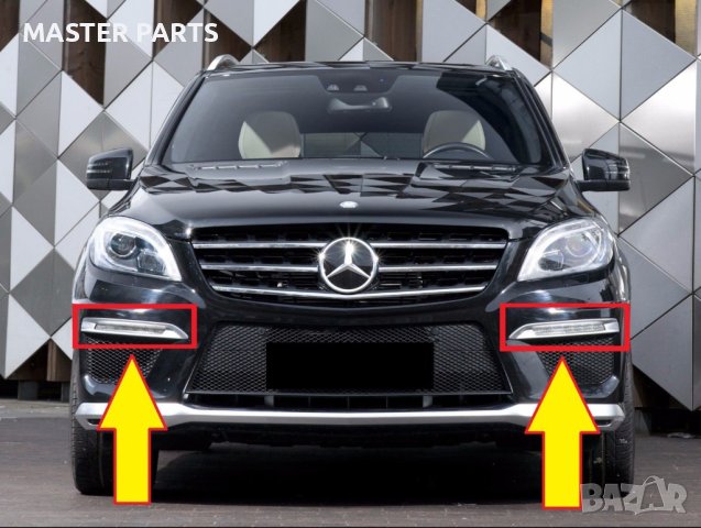 Дневни светлини LED DRL Mercedes ML 63 AMG  / GL 63 AMG W166 2013-2017 г., снимка 3 - Части - 43505751