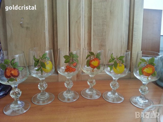 Стъклени чаши , снимка 8 - Антикварни и старинни предмети - 37761465