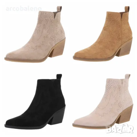 Дамски западни и мотоциклетни ботуши, 4цвята 