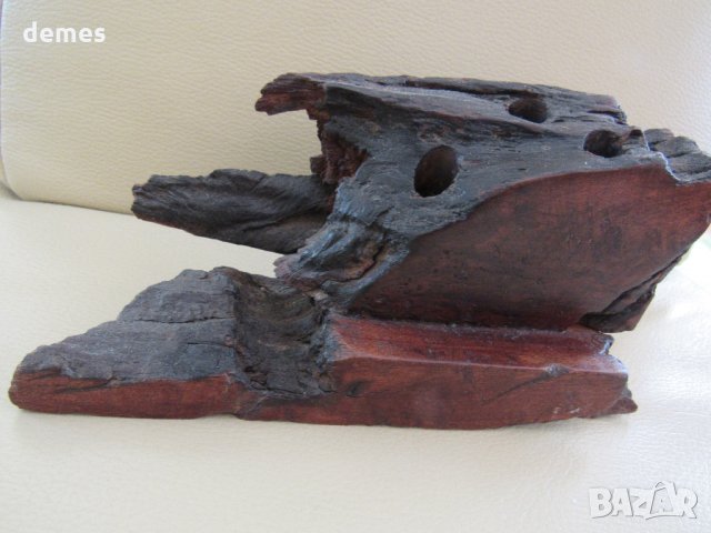  Настолна поставка за писалки от тиково дърво от Зимбабве, снимка 2 - Други ценни предмети - 28372751