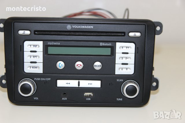 CD MP3 RADIO Bluetooth USB AUX VW Polo V 6R1 (2009-2014г.) 000 051 218 B / 000051218B, снимка 3 - Аксесоари и консумативи - 43453519