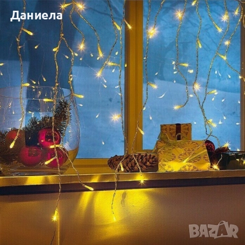 Коледна LED светлинна завеса