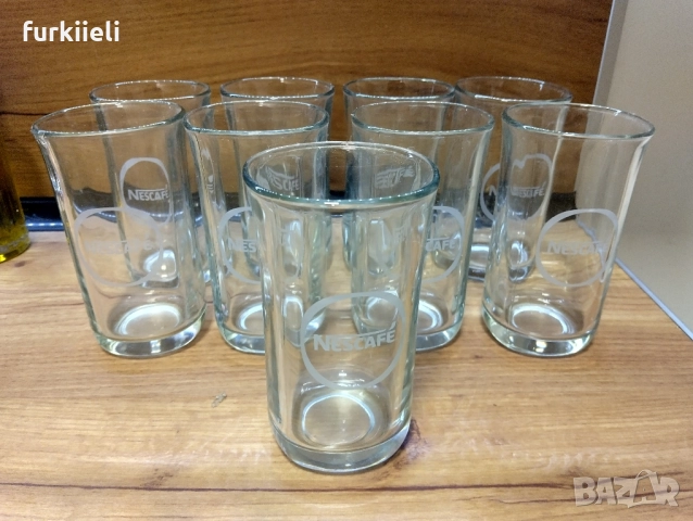 Нови стъклени чаши на нес кафе 9 броя, снимка 2 - Чаши - 51940299
