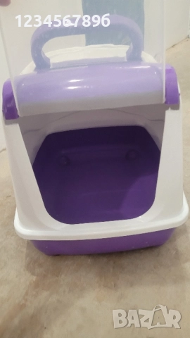 закрита котешка тоалетна с филтър, снимка 2 - За котки - 51793516