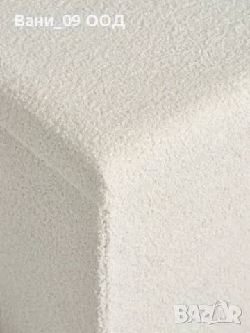 Плюшена сгъваема табуретка , снимка 2 - Дивани и мека мебел - 48177706