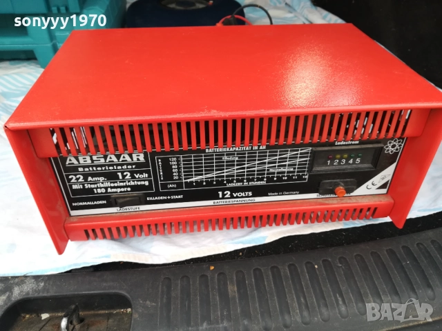 ABSAAR BIG CHARGER 22A-12V+START 180A ВНОС SWISS 3010251552, снимка 7 - Аксесоари и консумативи - 52236563