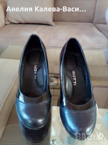 Елегантни дамски обувки естествена кожа и естествен лак, снимка 1 - Дамски елегантни обувки - 26682954