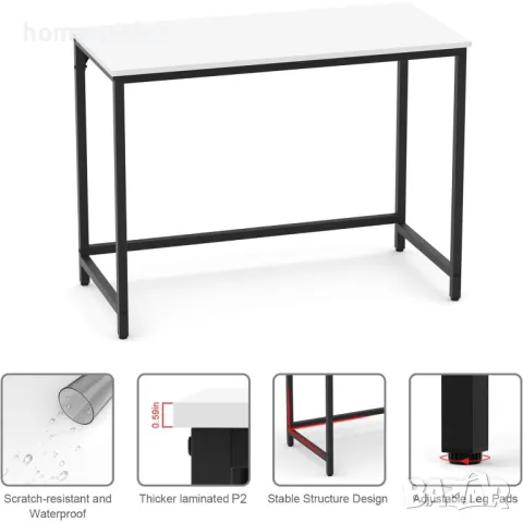 ПРОМОЦИЯ Компютърно бюро в бяло с водоустойчив плот WEE HOME 39208 (SIMPSE-WHITE), снимка 5 - Бюра - 48865967