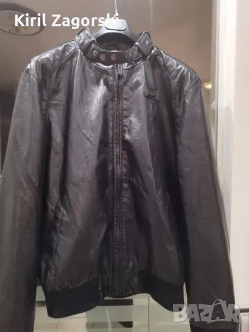 {PROMO} Мъжко кожено яке ECKO XL, снимка 2 - Якета - 48551018
