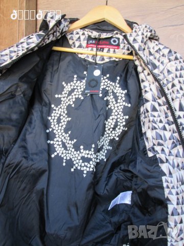 Пролетно-есенно яке GSUS от шушляк сиво каре с качулка размер S, снимка 3 - Якета - 27015333