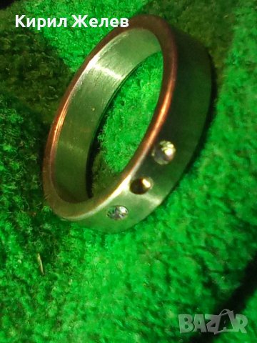 СТОМАНЕНА ХАЛКА ПРЪСТЕН с ИНКРУСТИРАНИ ЦИРКОНИ БЛАГОРОДНА НЕРЪЖДАЕМА СТОМАНА 22677, снимка 9 - Пръстени - 33153885