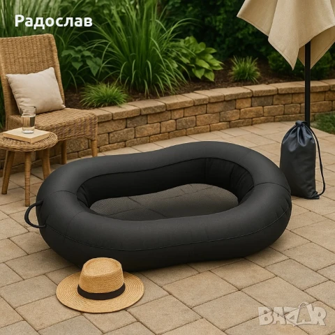 Въздушен шезлонг за пълна релаксация без помпа и усилия , снимка 4 - Други стоки за дома - 51263918