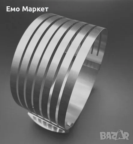 Форма за печива, от неръждаема стомана с процепи за равно изрязване на блатове - 2бр в комплект, снимка 6 - Други - 48917322