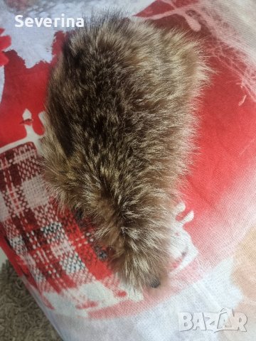 Шапка естествен косъм лисица за малко детенце,тип ушанка, снимка 2 - Шапки - 43717280