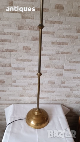Стара месингова лампа - лампион - немски - Антика, снимка 4 - Антикварни и старинни предмети - 53005629