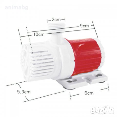 ANIMABG Тиха безчеткова водна помпа 1100L/H, 12V, снимка 8 - Друга електроника - 38679030
