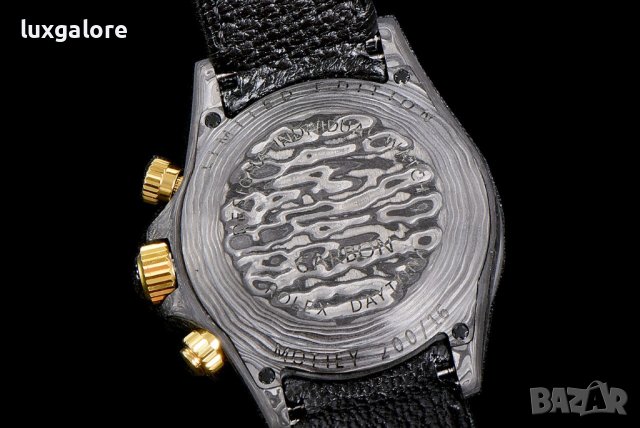 Мъжки часовник Rolex DiW Black and Gold Rolex Daytona с автоматичен швейцарски механизъм, снимка 7 - Луксозни - 43514630