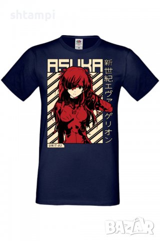 Мъжка тениска Neon Genesis Evangelion Asuka,Анимация,игра,Празник,Повод,, снимка 7 - Тениски - 37950223