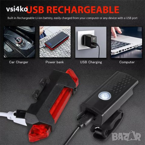 LED светлини комплект за велосипед , снимка 6 - Аксесоари за велосипеди - 38892578