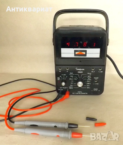 Американски мултиметър, мултицет - Simpson 360, снимка 3 - Други инструменти - 51756436