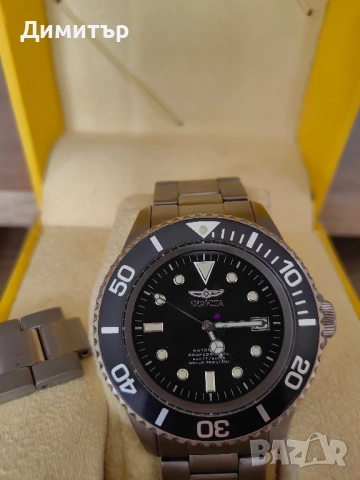 Invicta изцяло титаниев автомат на Seiko NH35A, снимка 4 - Мъжки - 51747594