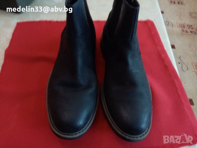 Мъжки боти Clarks 44 дебела естествена кожа, шити, нови, снимка 5 - Мъжки боти - 43695725