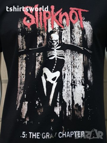 Нова мъжка тениска с дигитален печат на музикалната група SLIPKNOT - The Gray Chapter, снимка 2 - Тениски - 35347840