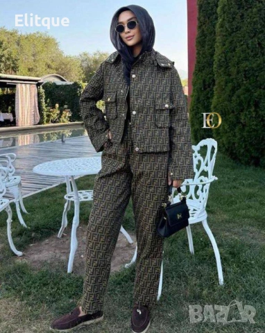 дамски комплект сако и панталон fendi , снимка 2 - Спортни екипи - 53098246